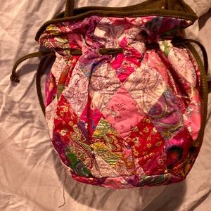 LUCKY BRAND SILK TIE STRING PURSE